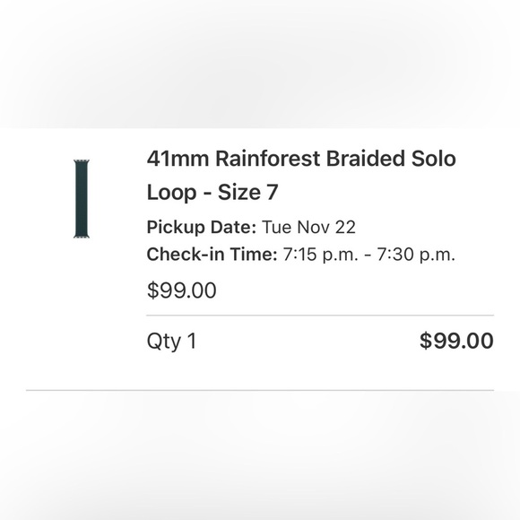 41mm Rainforest Braided Solo Loop - Size 7 - Picture 4 of 5